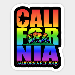 California Republic LGBT Pride Sticker